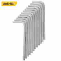 得力標(biāo)準(zhǔn)平頭內(nèi)六角扳手3mm-10mm緊固工具L型內(nèi)六角鉻釩鋼DL1921單支