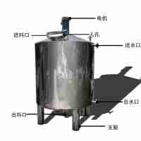 北票鴻謙反應(yīng)釜加熱混合加工攪拌設(shè)備日化配料罐材質(zhì)考究