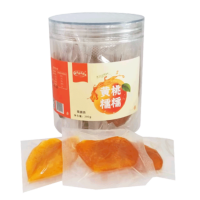 "黃桃糯糯軟糯桃干零食桶裝真空獨立包裝桃肉無添加 (1罐裝）"
