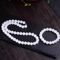 辰徽會員福利  漢白玉項鏈+手鏈套組