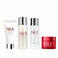 百億補(bǔ)貼福利SKII四件套 洗面奶20g、清瑩露30ml， 神仙水30ml、面霜15g