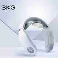SKG 頸椎按摩器 頸部按摩儀 脖子按摩器辦公室護頸儀 語音提示 熱敷充電便攜4098