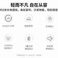 HYUNDAI韓國家用吸拖一體除塵器手持有線輕量化設計三重過濾配除螨儀壁掛式收納二合一強勁吸力吸拖一體機LF-25A【主機(含1個海帕)*1，延長管*1，兩用刷*1，海帕濾芯*2，水箱+拖布*1，拖布