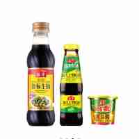 海天繽紛美味調味組合套裝2530款(中華老字號)【料酒+白醋+生抽+耗油+黃豆醬】