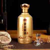 黃金醬酒 尊醬 53%vo| 醬香型白酒 500ml/瓶 單瓶裝(箱規(guī):6瓶/箱)
